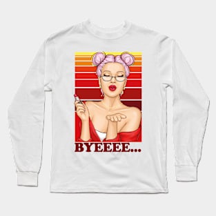 Pop Art- Byee... Bailey Sarian Inspired Pop Culture Art Long Sleeve T-Shirt